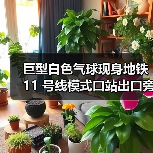 巨型白色气球现身地铁 11 号线模式口站出口旁,它究竟是什么?(图2) 巨型白色气球现身地铁 11 号线模式口站出口旁,它究竟是什么?(图2)