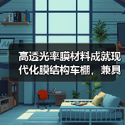 高透光率膜材料成就现代化膜结构车棚,兼具实用与美观(图3) 高透光率膜材料成就现代化膜结构车棚,兼具实用与美观(图3)