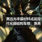 高透光率膜材料成就现代化膜结构车棚,兼具实用与美观(图4) 高透光率膜材料成就现代化膜结构车棚,兼具实用与美观(图4)