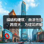 膜结构建筑:自洁性强、跨度大,为建筑师解决难题(图2) 膜结构建筑:自洁性强、跨度大,为建筑师解决难题(图2)