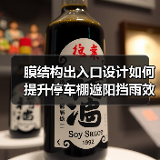 膜结构出入口设计如何提升停车棚遮阳挡雨效果?(图1) 膜结构出入口设计如何提升停车棚遮阳挡雨效果?(图1)