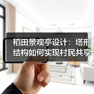 稻田景观亭设计:塔形结构如何实现村民共享与艺术标识?(图2) 稻田景观亭设计:塔形结构如何实现村民共享与艺术标识?(图2)