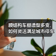 膜结构车棚造型多变，如何灵活满足城市停车需求？（图1）