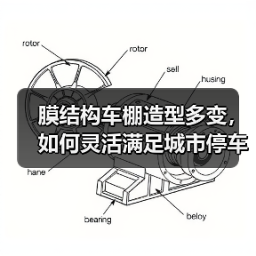 膜结构车棚造型多变，如何灵活满足城市停车需求？（图3）