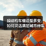 膜结构车棚造型多变，如何灵活满足城市停车需求？（图4）