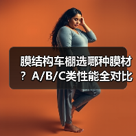 膜结构车棚选哪种膜材？A/B/C类性能全对比（图3）