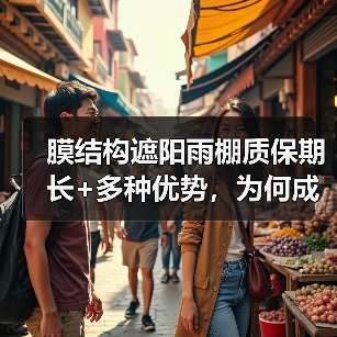 膜结构遮阳雨棚质保期长+多种优势,为何成为优选?(图3) 膜结构遮阳雨棚质保期长+多种优势,为何成为优选?(图3)