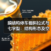 膜结构停车棚斜拉式与七字型：结构形态及空间利用对比（图2）