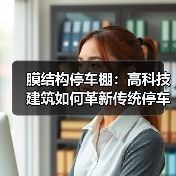 膜结构停车棚:高科技建筑如何革新传统停车空间?(图2) 膜结构停车棚:高科技建筑如何革新传统停车空间?(图2)