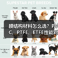 膜结构材料怎么选?PVC、PTFE、ETFE性能对比全解析(图4) 膜结构材料怎么选?PVC、PTFE、ETFE性能对比全解析(图4)