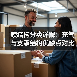 膜结构分类详解:充气与支承结构优缺点对比(图3) 膜结构分类详解:充气与支承结构优缺点对比(图3)