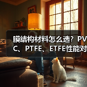 膜结构材料怎么选?PVC、PTFE、ETFE性能对比与优缺点解析(图4) 膜结构材料怎么选?PVC、PTFE、ETFE性能对比与优缺点解析(图4)