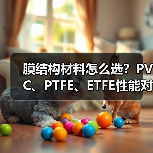 膜结构材料怎么选?PVC、PTFE、ETFE性能对比与优缺点解析(图3) 膜结构材料怎么选?PVC、PTFE、ETFE性能对比与优缺点解析(图3)