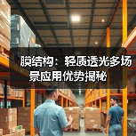膜结构:轻质透光多场景应用优势揭秘(图2) 膜结构:轻质透光多场景应用优势揭秘(图2)