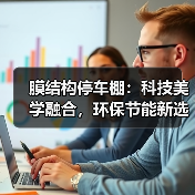 膜结构停车棚:科技美学融合,环保节能新选择(图3) 膜结构停车棚:科技美学融合,环保节能新选择(图3)
