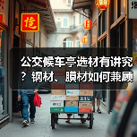 公交候车亭选材有讲究?钢材、膜材如何兼顾实用与美观?(图1) 公交候车亭选材有讲究?钢材、膜材如何兼顾实用与美观?(图1)