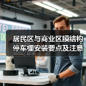 居民区与商业区膜结构停车棚安装要点及注意事项(图2) 居民区与商业区膜结构停车棚安装要点及注意事项(图2)
