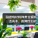 膜结构材料种类全解析:透光率、耐用性如何选择?(图3) 膜结构材料种类全解析:透光率、耐用性如何选择?(图3)
