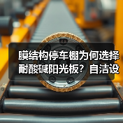 膜结构停车棚为何选择耐酸碱阳光板?自洁设计更持久(图2) 膜结构停车棚为何选择耐酸碱阳光板?自洁设计更持久(图2)