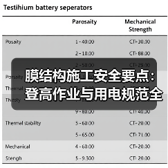 膜结构施工安全要点:登高作业与用电规范全解析 膜结构施工安全要点:登高作业与用电规范全解析