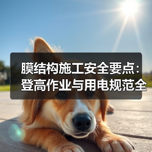 膜结构施工安全要点：登高作业与用电规范全解析（图2）