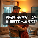 膜结构节能优势:透光自洁技术如何应对维护挑战(图1) 膜结构节能优势:透光自洁技术如何应对维护挑战(图1)