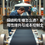 膜结构车棚怎么选?耐用性提升与成本控制全解析(图2) 膜结构车棚怎么选?耐用性提升与成本控制全解析(图2)