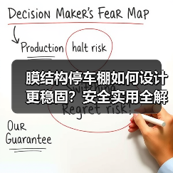 膜结构停车棚如何设计更稳固?安全实用全解析(图4) 膜结构停车棚如何设计更稳固?安全实用全解析(图4)