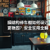 膜结构停车棚如何设计更稳固?安全实用全解析(图3) 膜结构停车棚如何设计更稳固?安全实用全解析(图3)