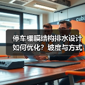 停车棚膜结构排水设计如何优化?坡度与方式全解析(图4) 停车棚膜结构排水设计如何优化?坡度与方式全解析(图4)
