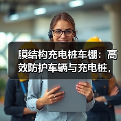 膜结构充电桩车棚:高效防护车辆与充电桩,提升城市颜值(图4) 膜结构充电桩车棚:高效防护车辆与充电桩,提升城市颜值(图4)