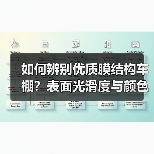 如何辨别优质膜结构车棚?表面光滑度与颜色条纹全解析(图2) 如何辨别优质膜结构车棚?表面光滑度与颜色条纹全解析(图2)