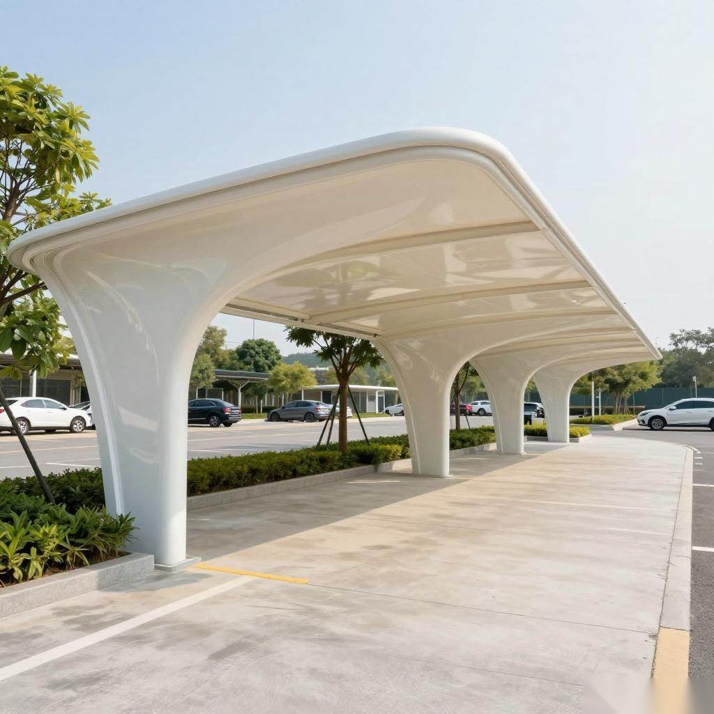 膜结构车棚介绍及施工方案，膜结构看台代理加盟相关吗？