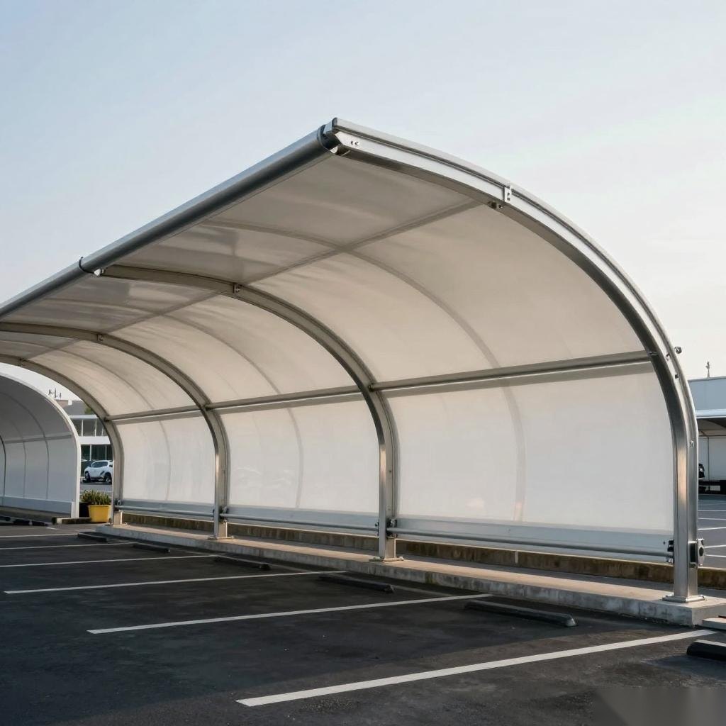 膜结构停车棚价格受啥影响？一文带你了解价格构成与范围