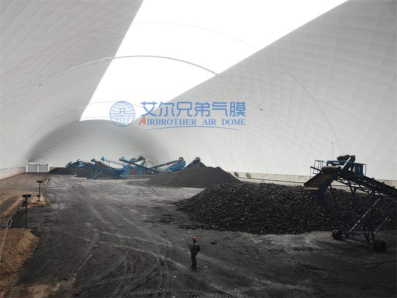 封闭式煤场如何“吹”出环保新高度，揭秘气膜储煤三大秘密