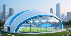 气膜足球馆：足球场地新选择，全天候、节能又灵活