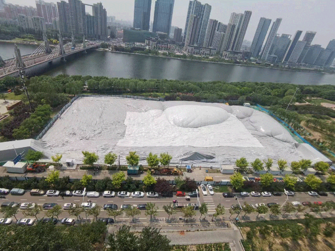 通州大运河畔突现一大型气膜！记者探访：北京跨度最大、副中心首例